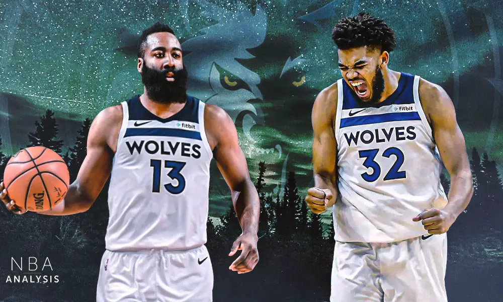 James Harden, Karl-Anthony Towns, Timberwolves, Rockets