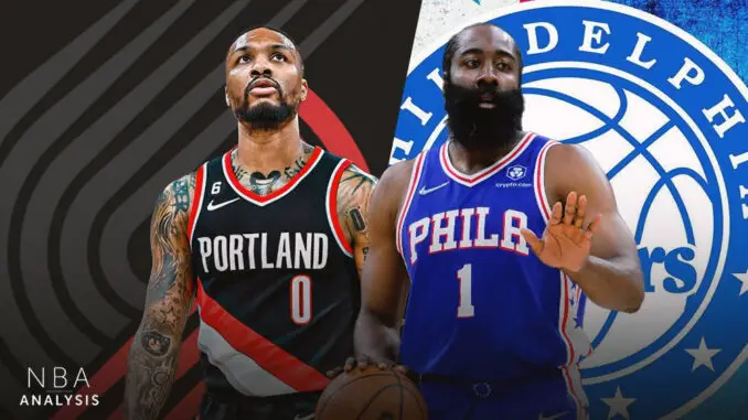 James Harden, Damian Lillard, Philadelphia 76ers, Portland Trail Blazers, NBA News, NBA Rumors