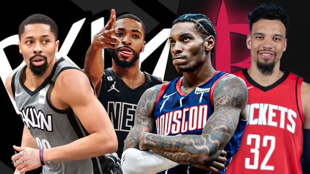 Houston Rockets, Brooklyn Nets, Dillon Brooks, Kevin Porter Jr., Mikal Bridges, Spencer Dinwiddie, NBA trade rumors