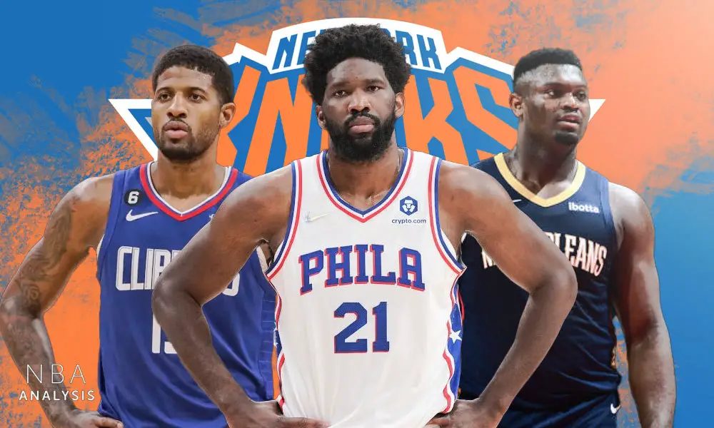 Joel Embiid, Zion Williamson, Paul George, New York Knicks, NBA trade rumors