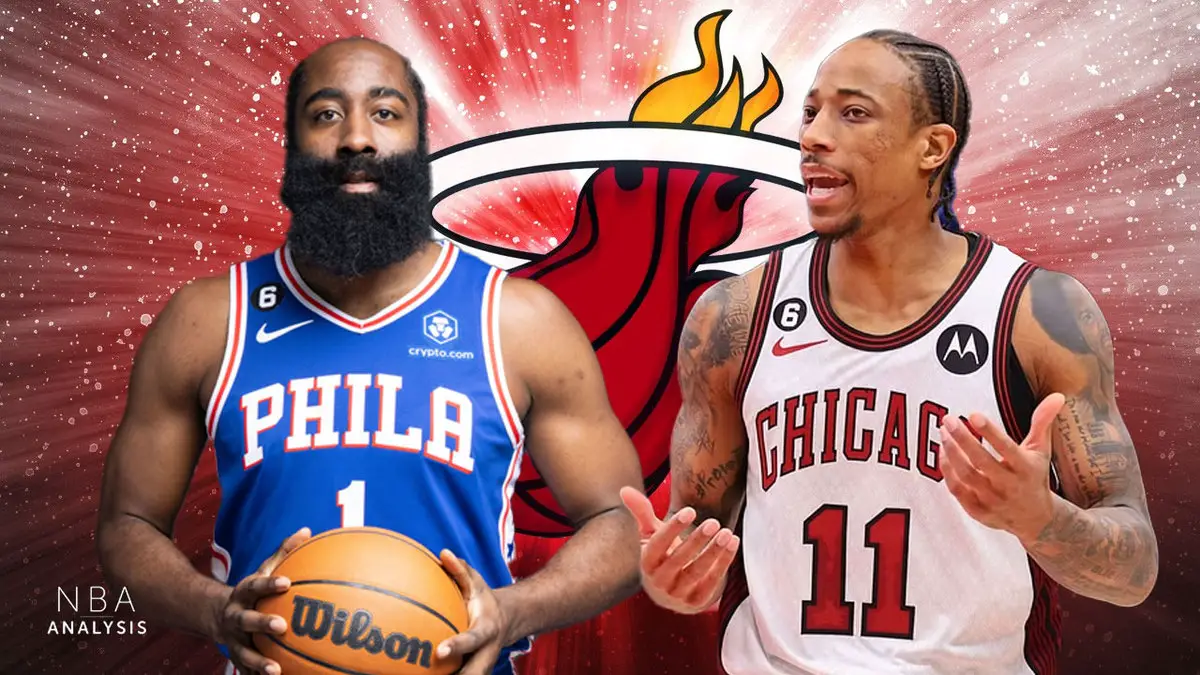 James Harden, DeMar DeRozan, Philadelphia 76ers, Chicago Bulls, Miami Heat, NBA Trade Rumors