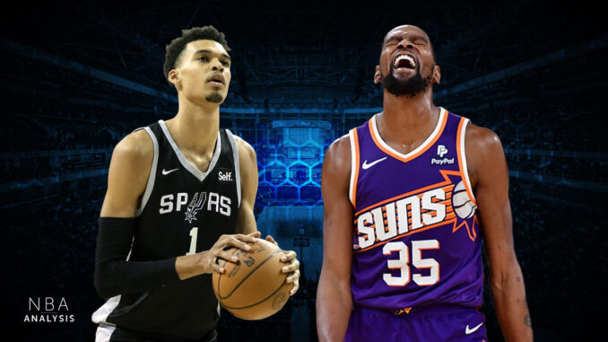 Kevin Durant, Phoenix Suns, San Antonio Spurs, Victor Wembanyama, NBA