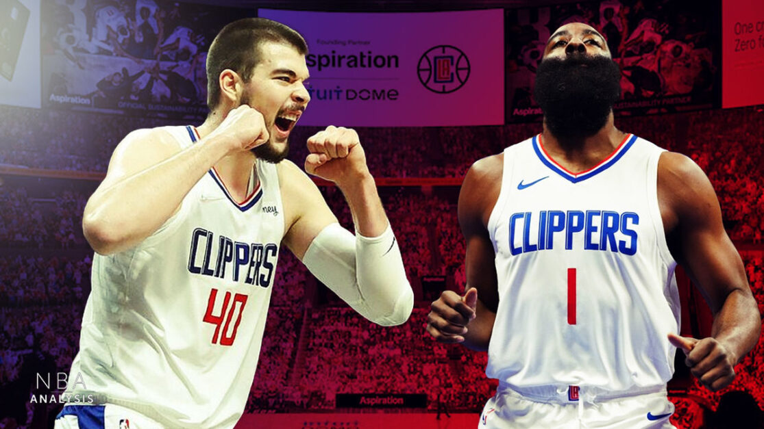 Paul George, James Harden, Los Angeles Clippers, NBA, Ivica Zubac