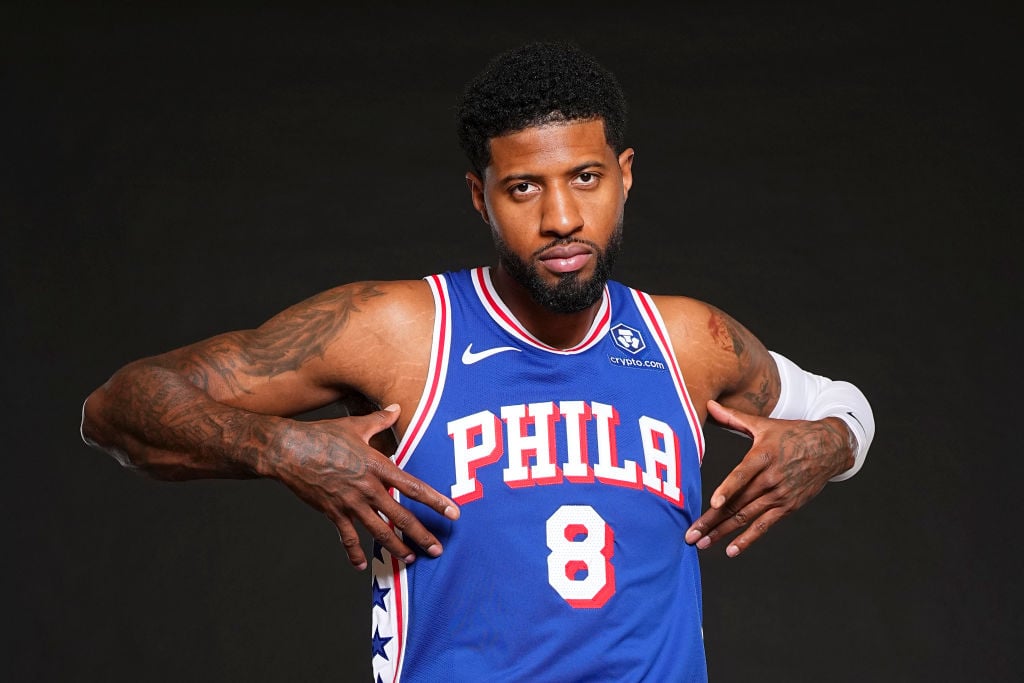 Paul George at Philadelphia 76ers media day